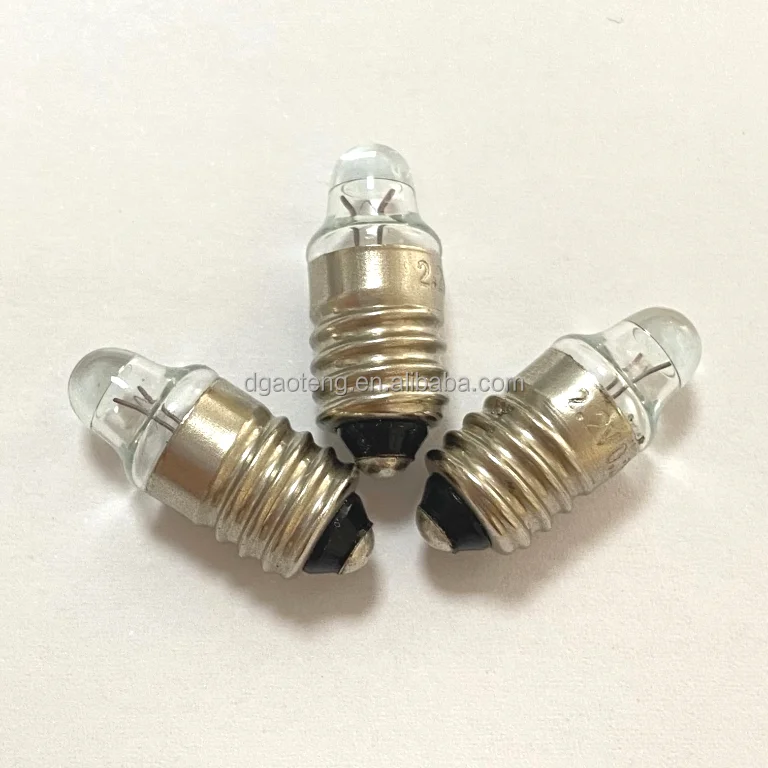 E10 spiral base glass lens bulb 2.2V0.25A medical flashlight spotlight bulb