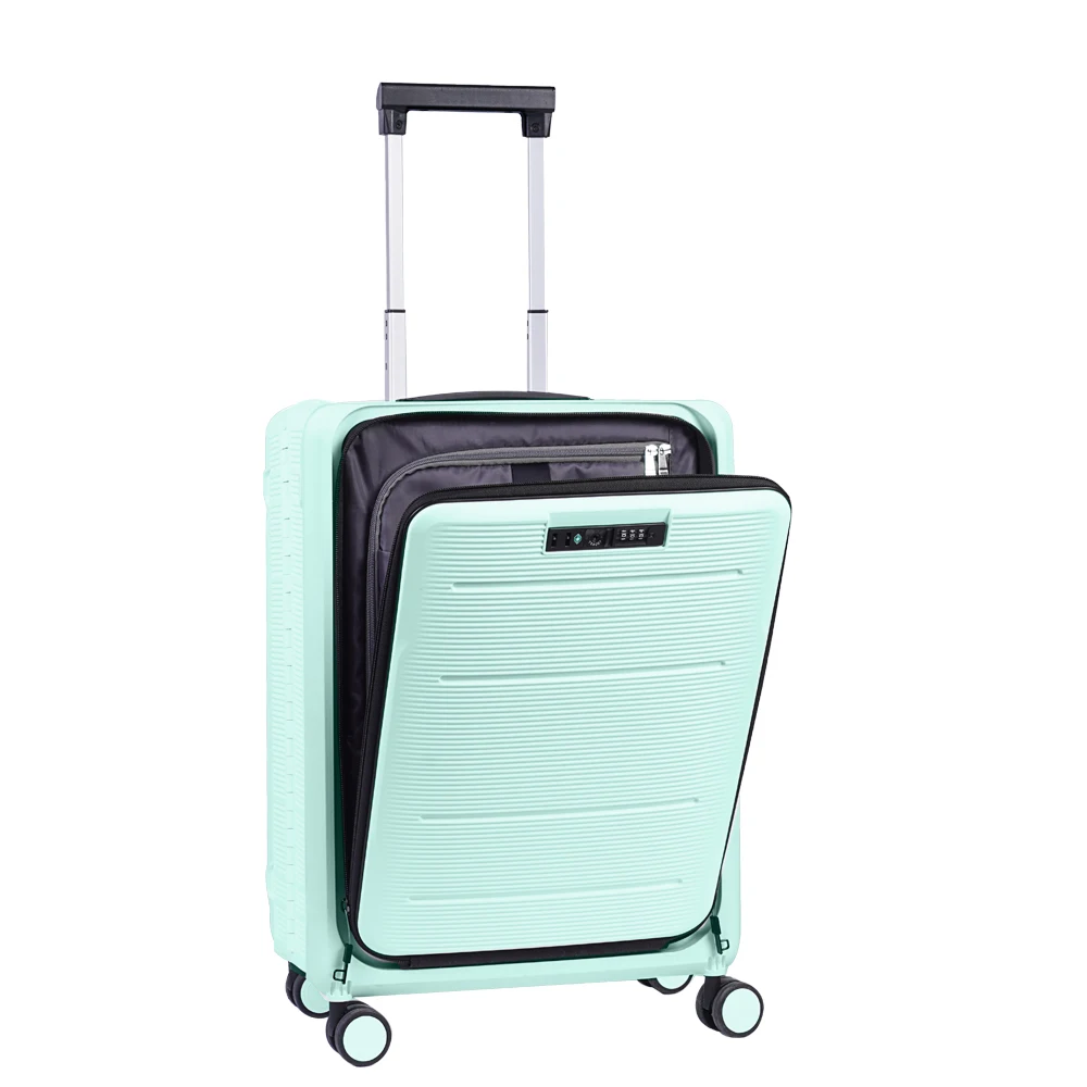 20 дюймов передний открытый полипропиленовый жесткий чехол для переноски складная тележка багажа ноутбук карманный дизайнерский