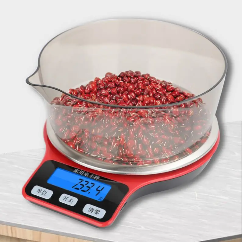 Round Stainless Steal Wholesale OEM Coffee Weighting Digital Kitchen Scale for Baking
