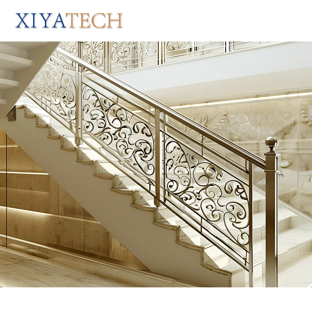 XIYATECH Customized Design 316 stainless steel handrail glass railing Exquisite workmanship