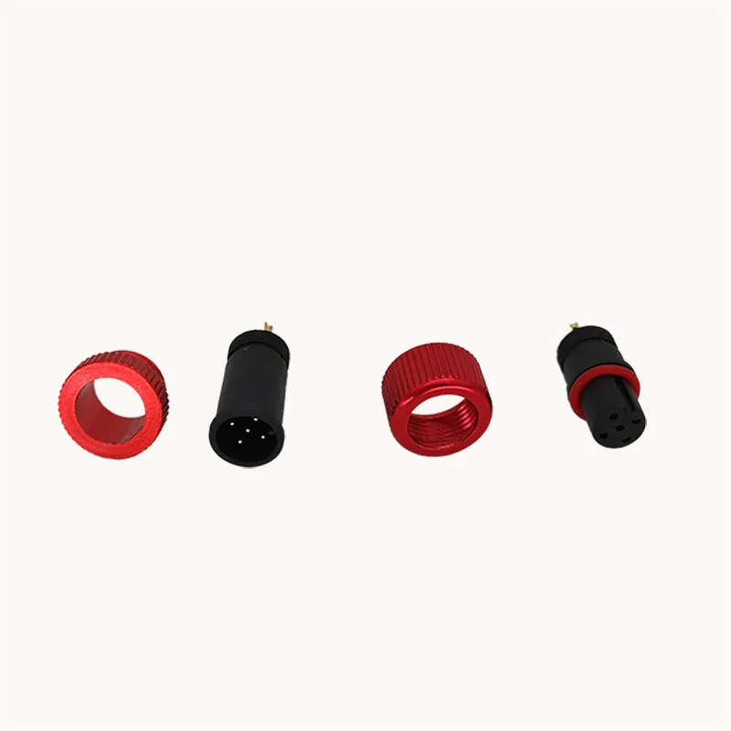 6Pin Cable Wire Circular Waterproof M8 Sensor Connector Male Plug Straight Plastic Shell Connector