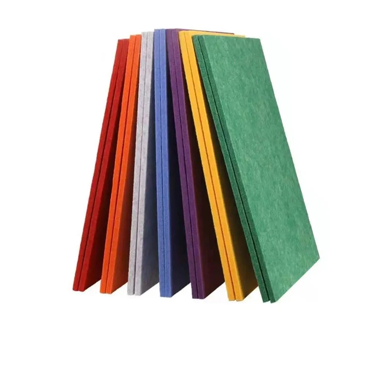 100% Recycle PET Acoustic Panels sound absorbing Material Polyester Felt Acoustic panels