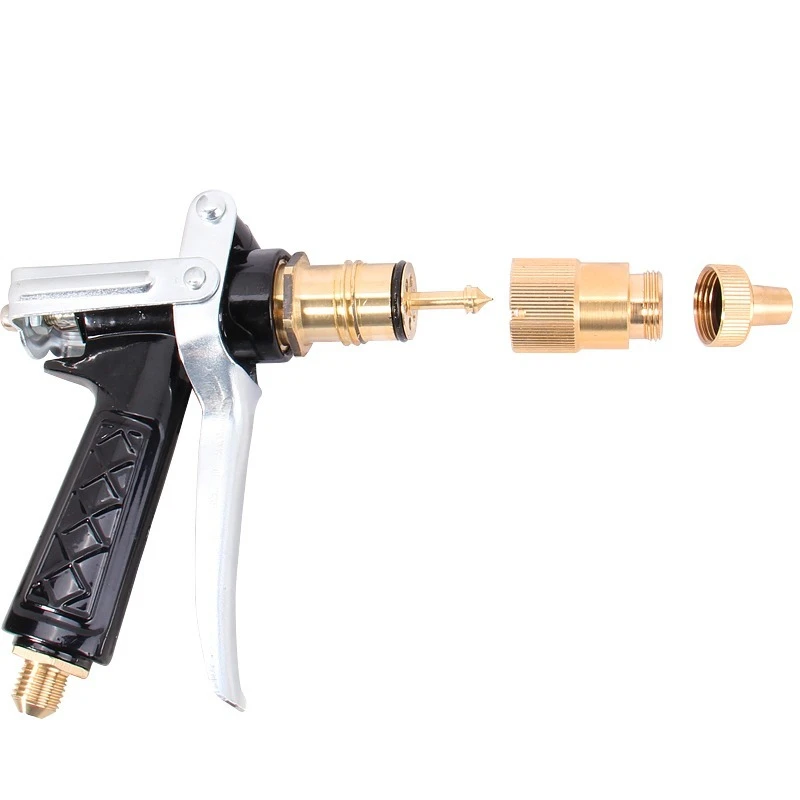Lingzhen Brass Metal Sprayer Nozzle High Pressure Car cleaning spray gun