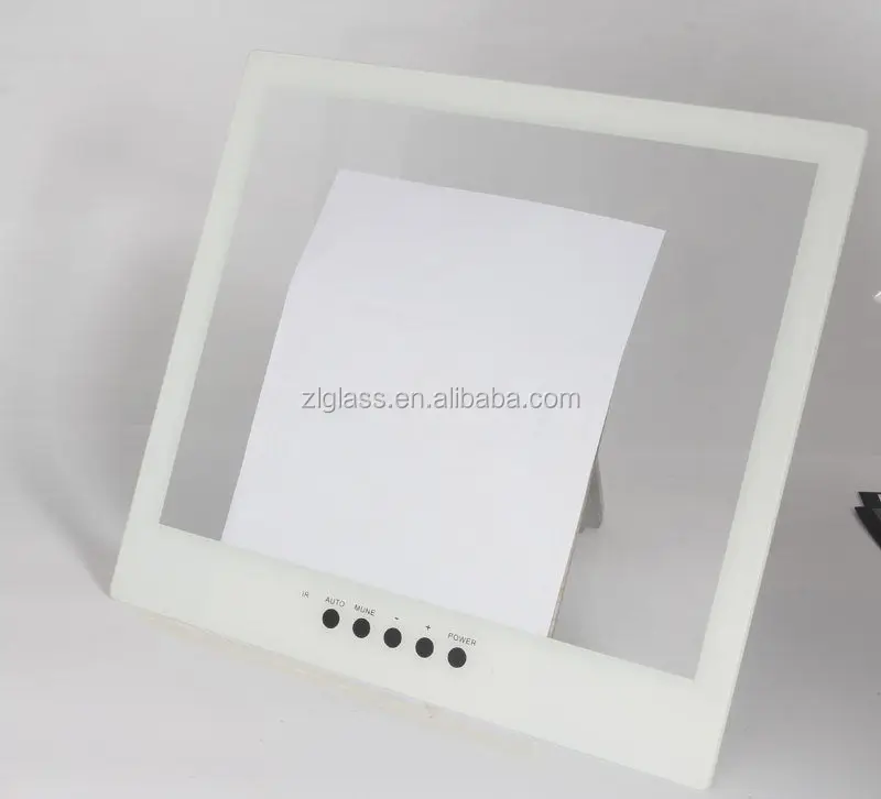 Custom Silk Screen Printing Glass Tempered Touch Screen Digitizer Front Panel Cover Glass