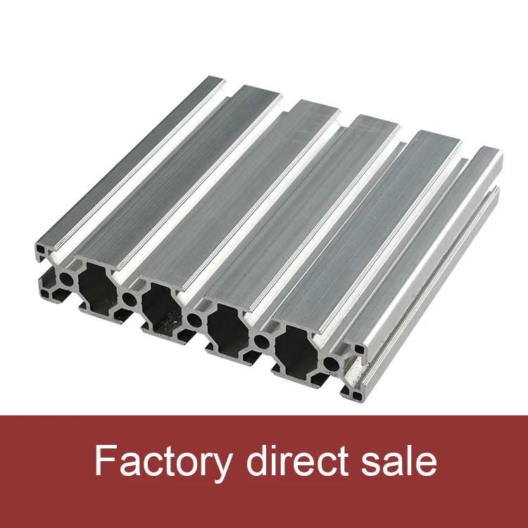 Factory custom industrial 2020 3030 4040 4080 6063 t-slot black anodized aluminium profiles for aluminum extrusion mold