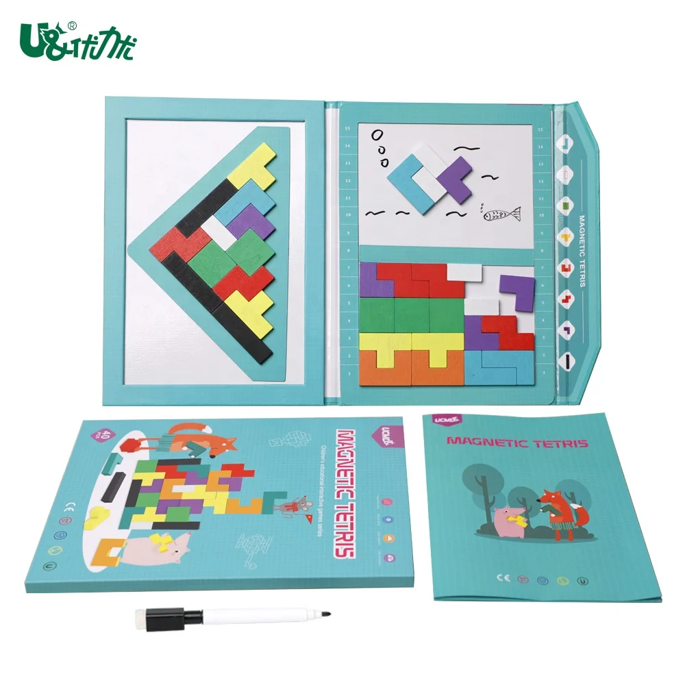 Educational Intelligent Kid Toy Puzzle Magnetic Tangram