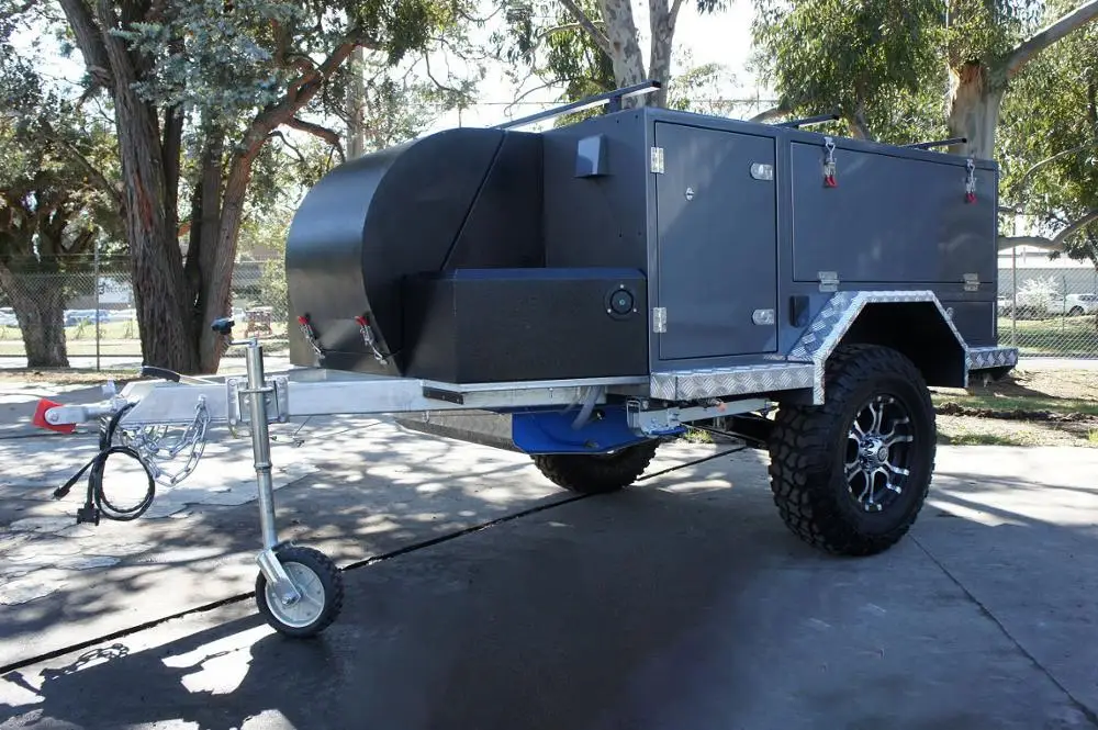 
4x4 off road camping trailer tent trailer with front box (Cross-border) 