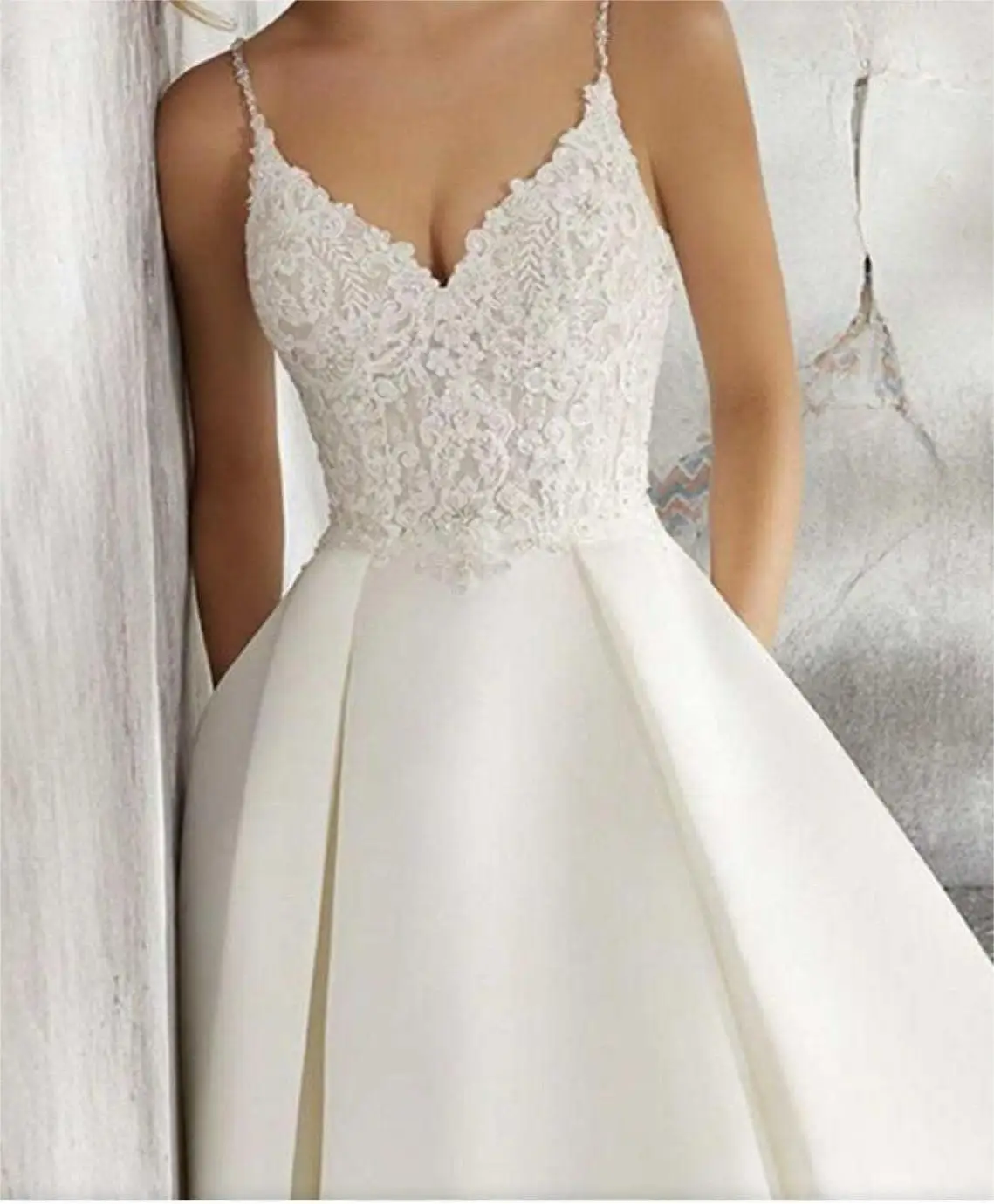 2024 new elegant  Lace Appliques A Line Tulle mermaid wedding dress vestidos de novia