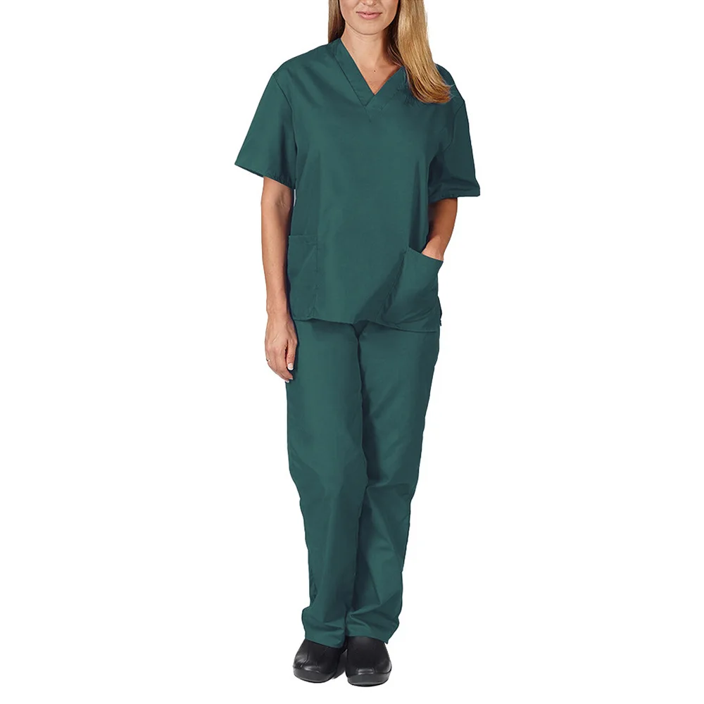 Cheap summer quick dry elastic custom logo plain doctor hospital uniforms scrubs for men women medical lab coats nurse uniform