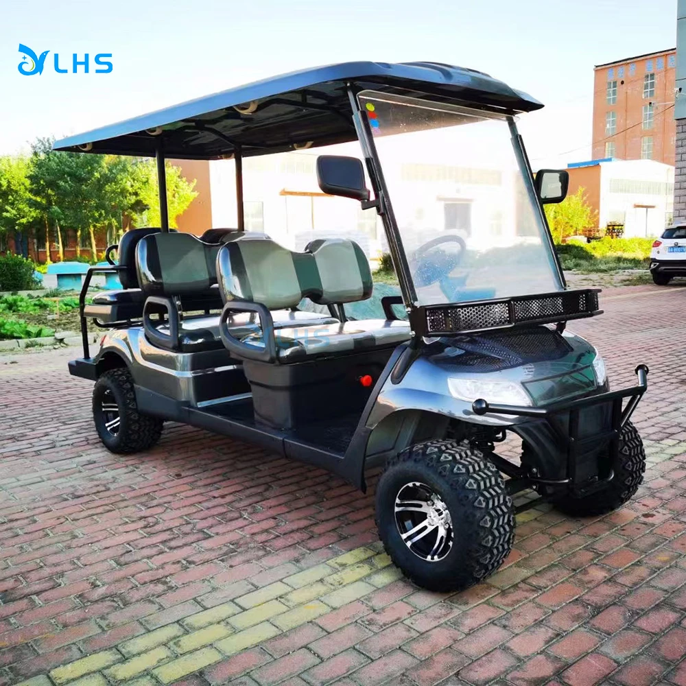 4 wheel custom golf motorcycle car solar panel powerd wedding golf cart trolley wholesale golf buggy with phone holder
