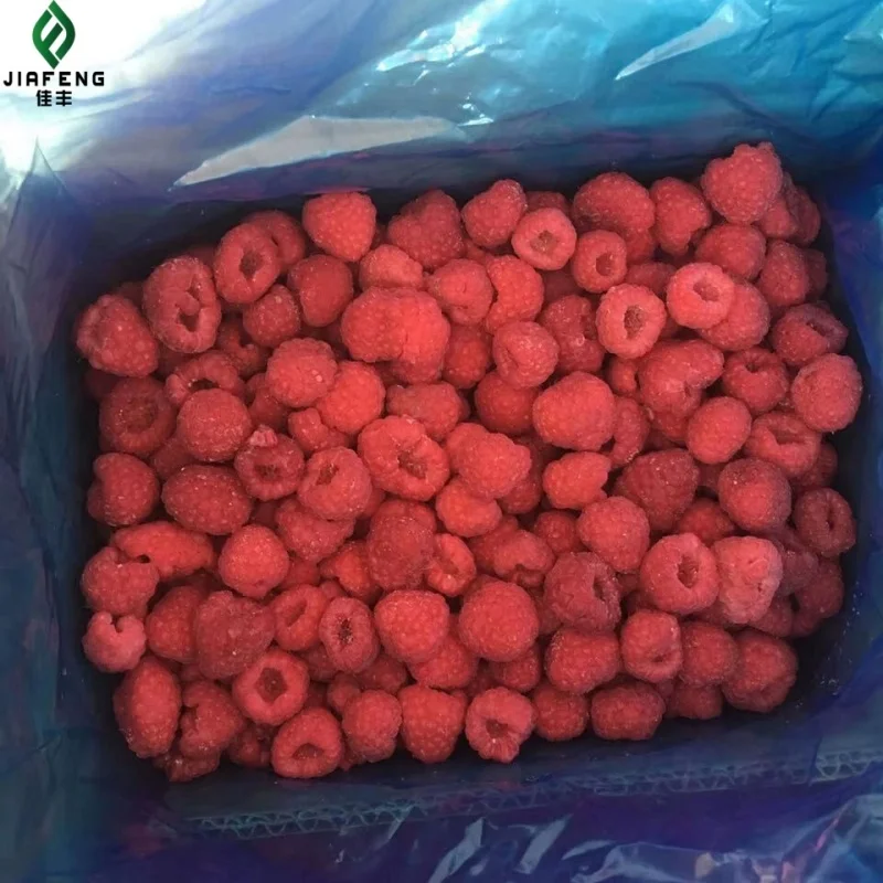IQF Raspberry frozen Factory Price Sweet Taste 90% Whole Red Frozen Raspberry for Sale