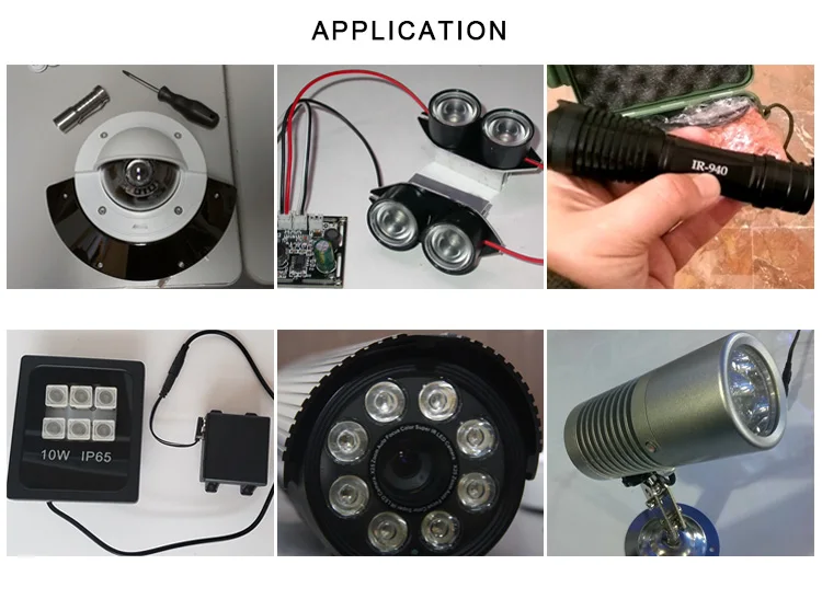 3W 3535 IR 700 740 850 940 1050 1500nm (700-1500nm)60 degrees LED for CCB cameras