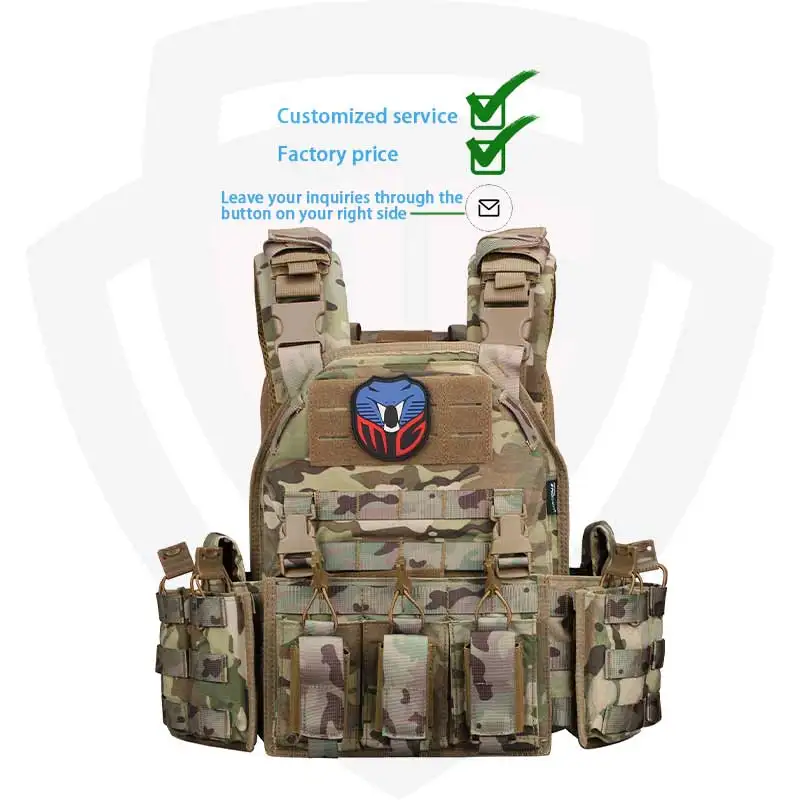 Doublesafe Molle Colete Modular Balistico Camo Camouflage Gilet Pare Balle Armor Tactical Vest Plate Carrier