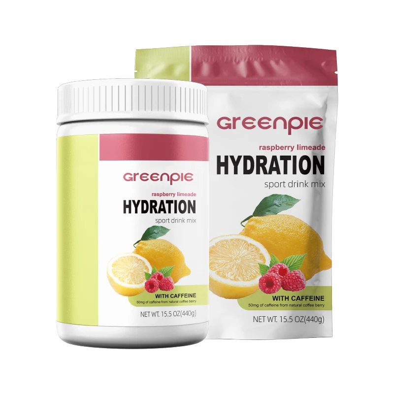 Greenpie Drink Electralytes amino acids green tea extract energy drink immune support with Caffine