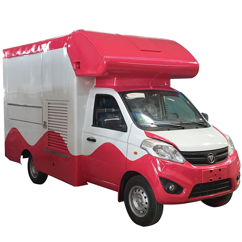 Hot Sale Foton 4X2 Fast Snack Food Van Truck Factory Sales