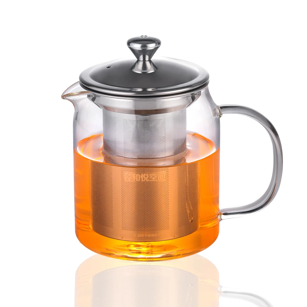 Teapot Borosilicate Clear Glass Teapot With Stainless Steel Infuser And Lid Borosilicate Glass