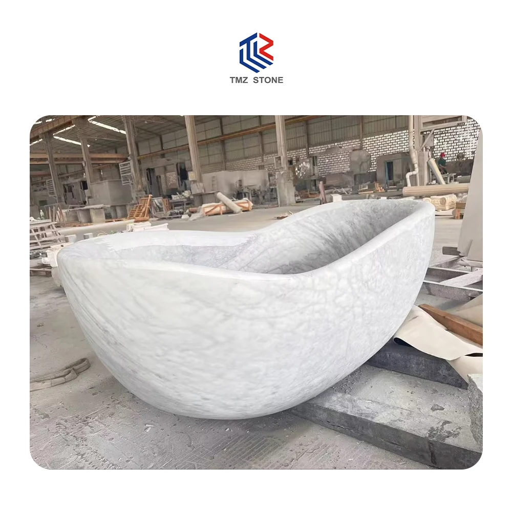 TMZ OEM/ODM Customization Design Natural Stone Marble Travertine Granite Bath Tub for Home Decoration