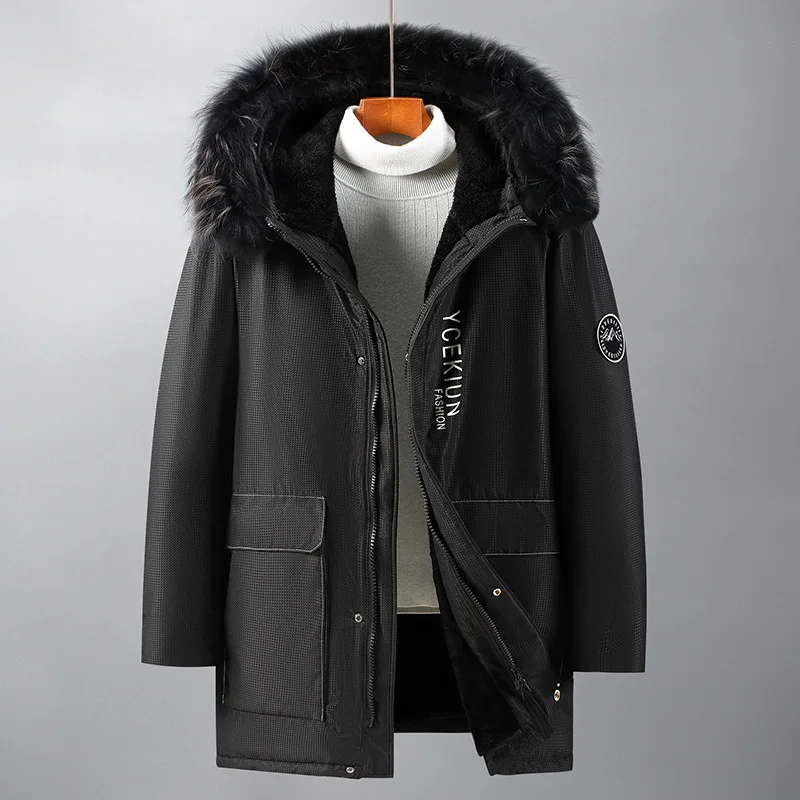 Wholesale sale plus fat plus size winter coat pie to overcome plus cashmere thickened cotton-padded coat grow in the cold 400 ca