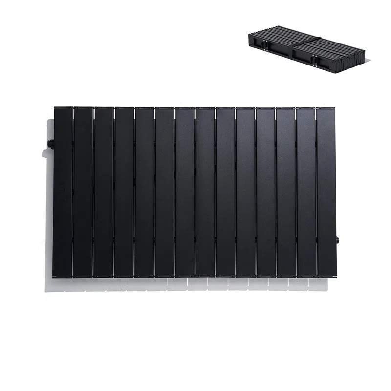 Factory Folding Collapsible Outdoor Wagon Garden Cart Foldable Cart with Wheels Iron 600D/PU Solid Color 53x21x76cm 75x52x21cm