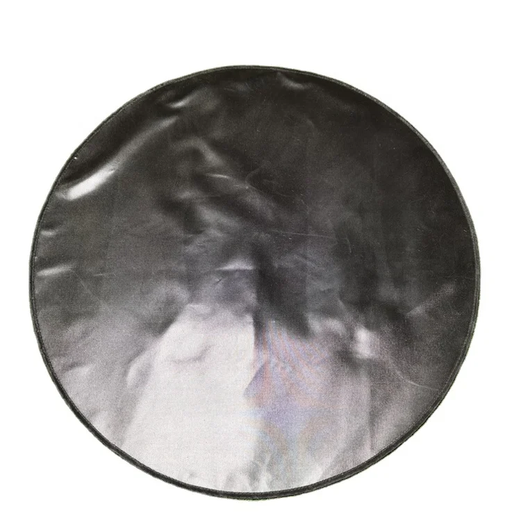 36 inches Double Coated Silicone BBQ Smoker Fireproof Mat Ground Fire Pit Mat for Grass