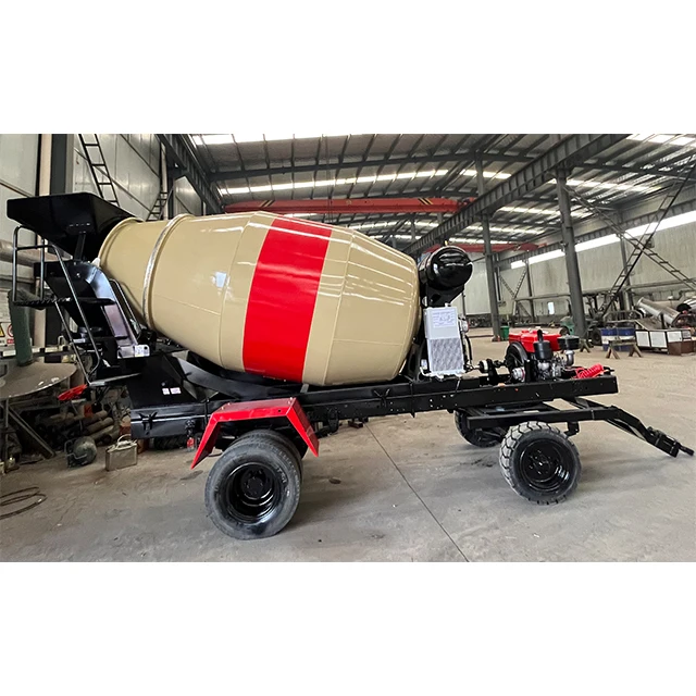 Diesel 5Cbm Cemnet Mixer Truck Body Mixing Drum Truck Tricycle Trailer Type Cement Mixing Canister