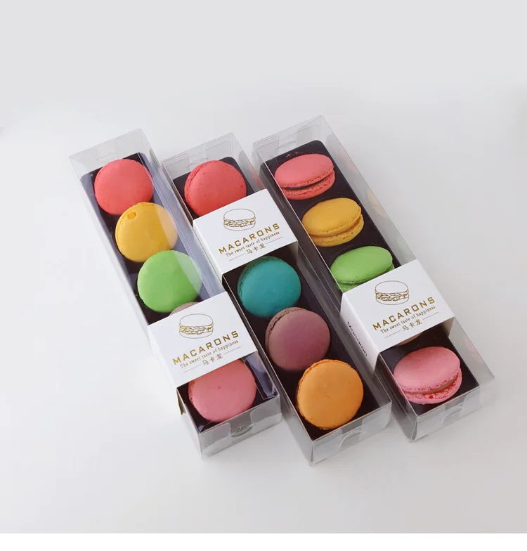 Wholesale Exquisite Macaron Box Packaging Of Macaroons Individual Shaped With Window