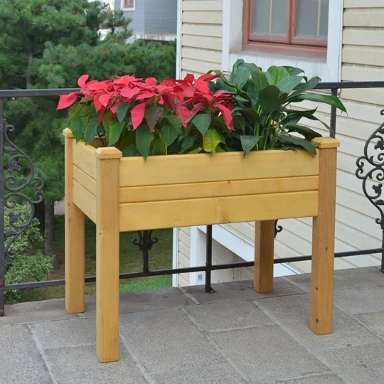 
Rustic Cedar Wood Raised Garden Beds Unfinished 