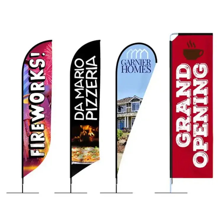 Factory Seal Digital Printing Sport Bahamas Bags Wholesale Flying Banner Promotional Adv Beach Flag