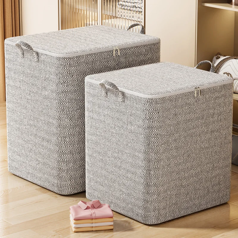 2024 Factory wholesale non-woven Oxford fabric storage basket wardrobe wardrobemetal basket storage