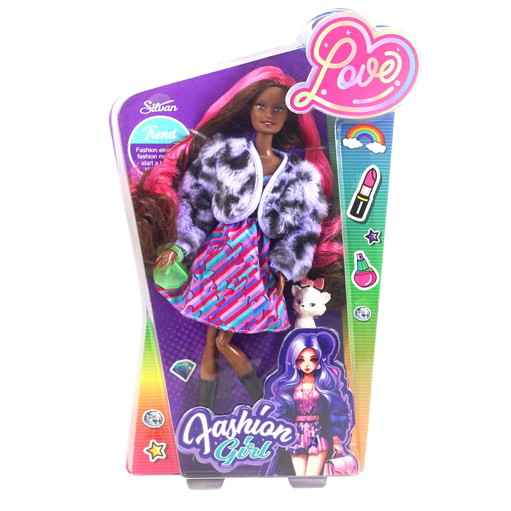 2024 Hot Selling Products 11.5 Inch Fashion Beauty Girl Doll Dress Up Set Children Girl Toy Doll