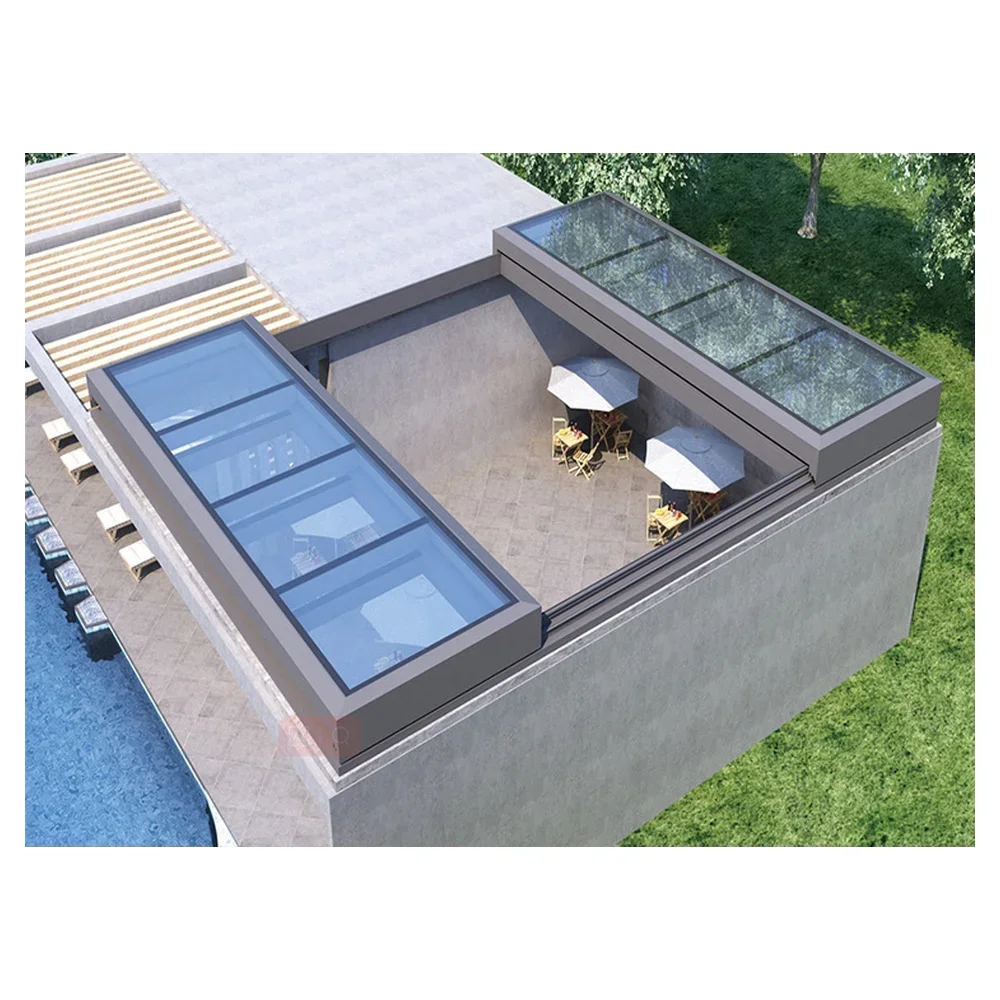 LongTai hot sale Smart design glass dome aluminum skylight roof skylight glass window