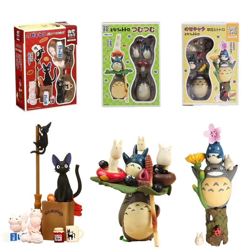 Hayao Miyazaki My Neighbor Totoro Characters Pvc Anime Figure Toy Set Gifts Box