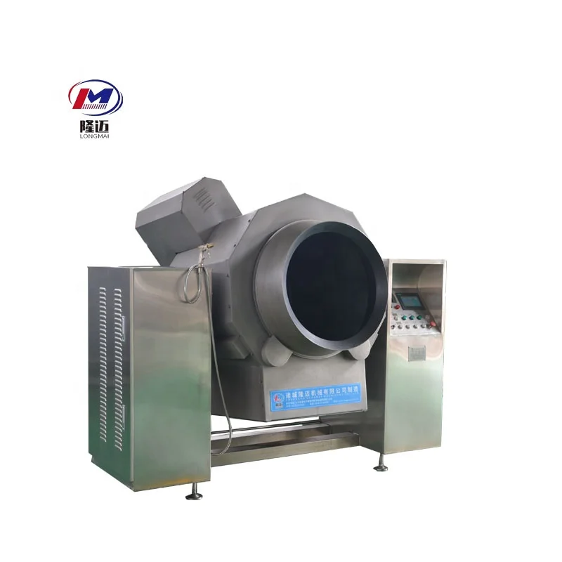 300L Egg Cooking Automatic Non-stick Fried Magic Cooker Pot Gas Auto Cooking Wok Robot Drum