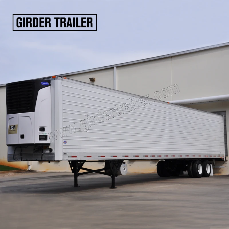 2020 brand new KINGTEC equipment mobile fridge trailer price 2/3 axles cold room black reefer tractor semi trailer for sale