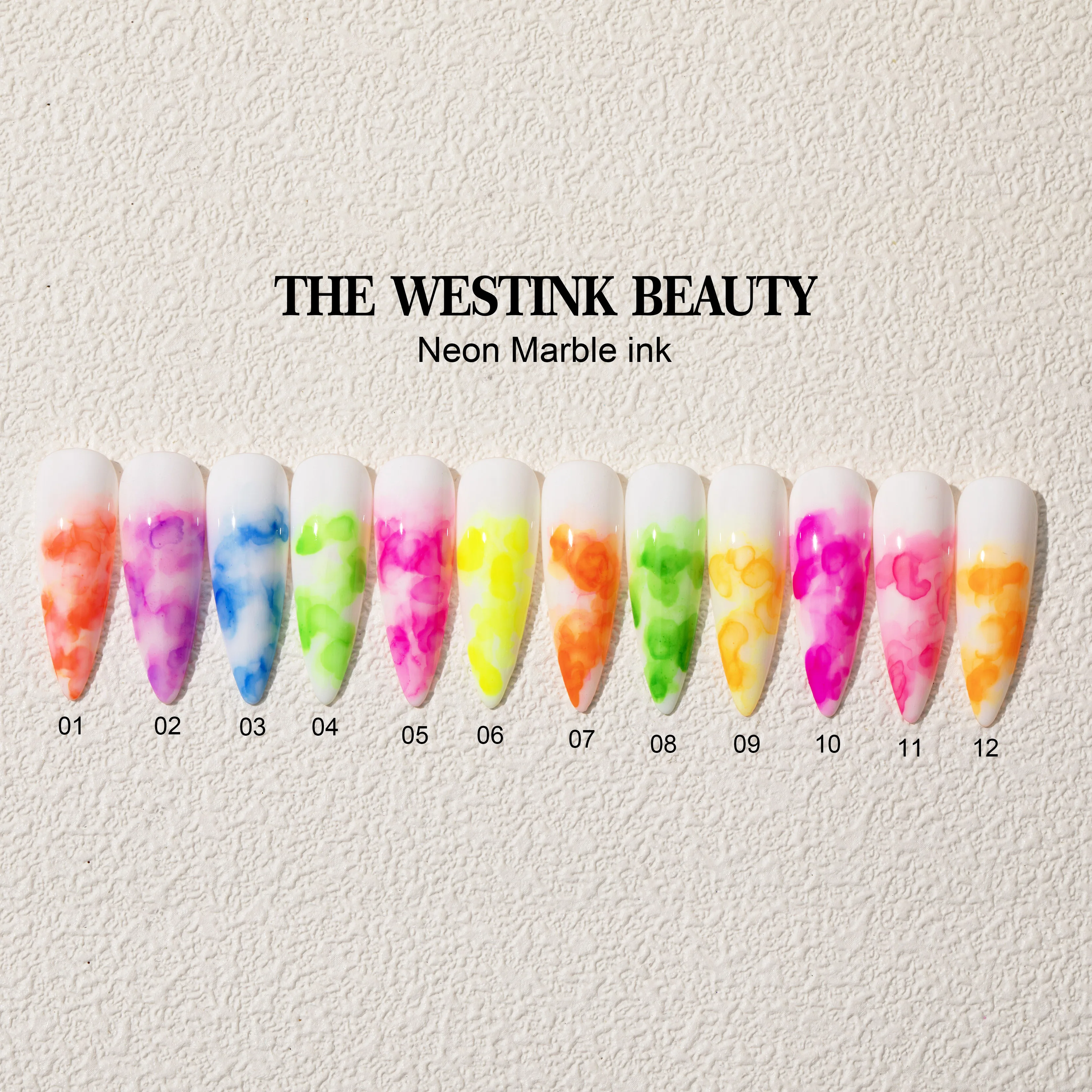 Westink Beauty blooming gel Marble art ink for DIY color Nail design