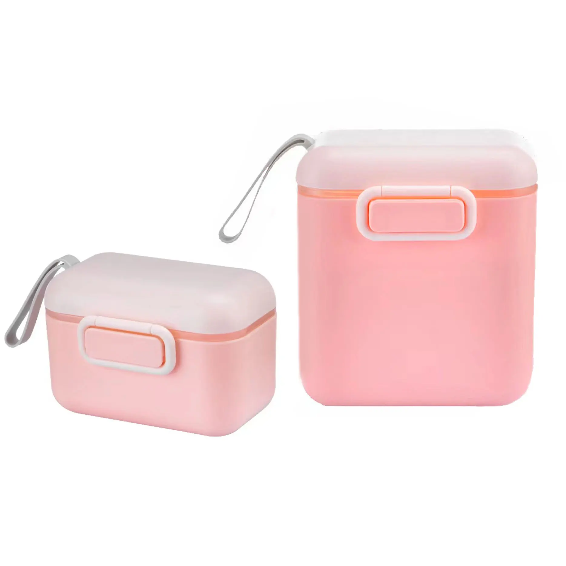 Portable Travel Baby Formula Dispenser snack food storage Box Baby Milk Powder Container with spoon