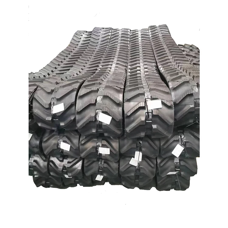 High Excavator Rubber Track Size Excavator Tracks Mini Tractor Use Rubber Crawler Track