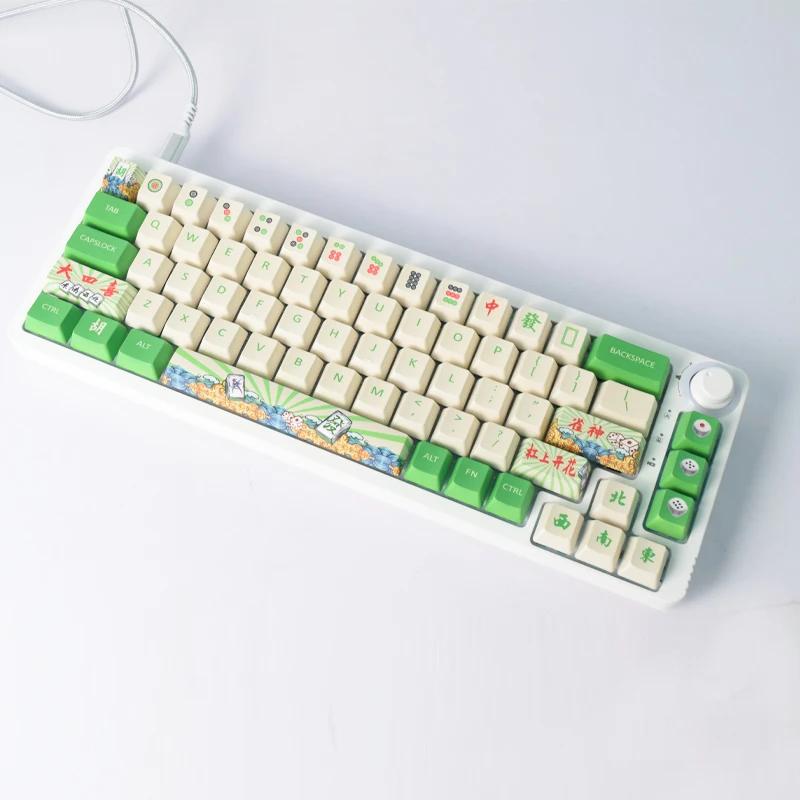  AFLION OEM японские 64 Двойной Выстрел Черный тастатуртастер Pbt пудинг