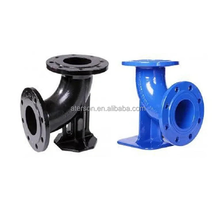ISO2531 En545 En598 DN80-DN3000 Zinc/Bitumen/Epoxy Flanged Duckfoot 150x90 Ductile Iron Pipe Fitting for Water Supply