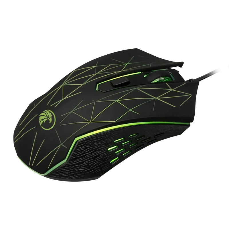 Factory BSCI OEM Logo Wholesale Cheap Price 6Keys 4Colors Cycling Breathing 3600DPI Gaming Mouse
