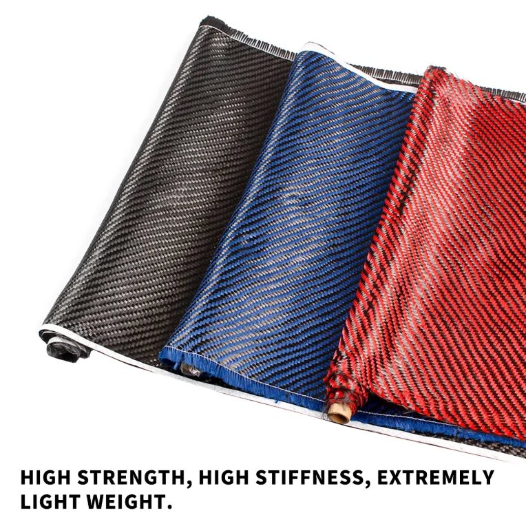 3K Carbon Fiber Cloth Green And Silver Cloth Plain Car Modification Can Be Cut Fiber Products DIY Coating