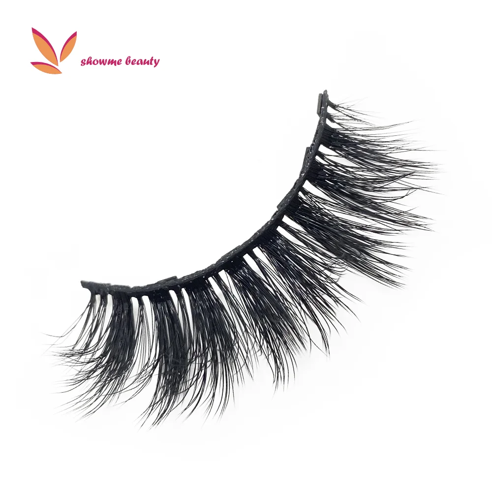 New Style No Glue Eyelash Kit Custom Logo Boxes Magnetic Eyelashes soft magnetic eyelashes private label OEM
