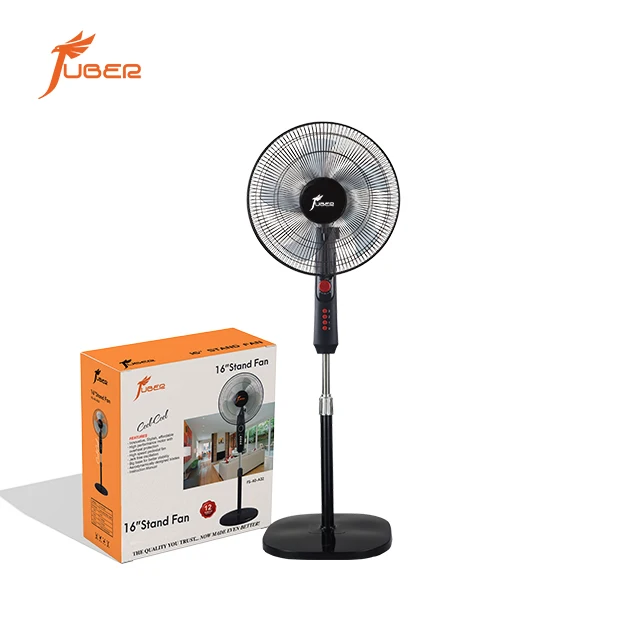 Custom cheap price 16 inch stand fan plastic blade home use cooling electric oscillating stand fan
