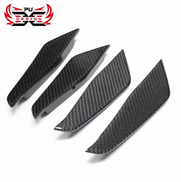 Wholesale For BMW M2 G87 AC Style Dry Carbon Fiber Canards 4 Pieces   Front Bumper Spoiler  Body kit