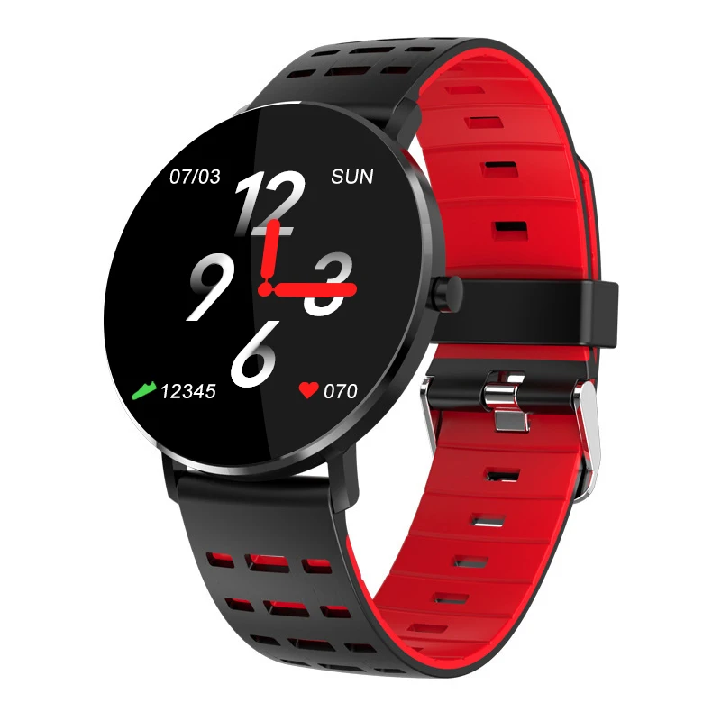New arrival round touch screen waterproof men 119 plus heart rate monitor band smart sport watch smartwatch