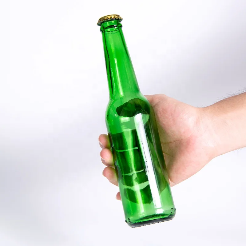 Wholesale 250ml 500ml 330ml beer bottle brown glass bottle 640ml green beer bottle