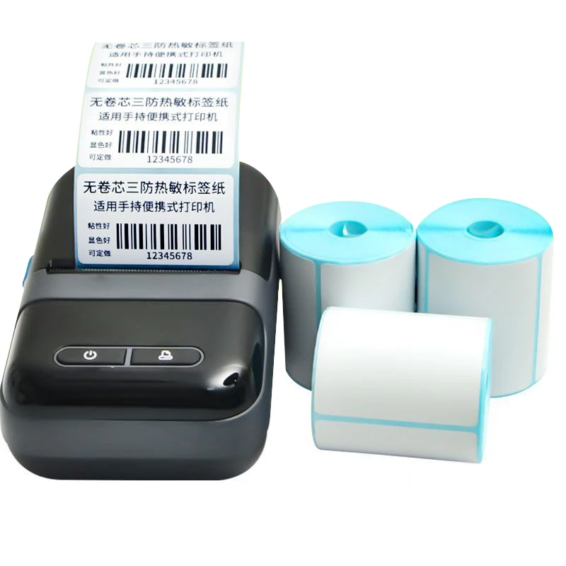 Custom Premium Shipping Label 40x30mm Self-Adhesive Paper Portable Direct Thermal Barcode Label Sticker For Mobile Printer