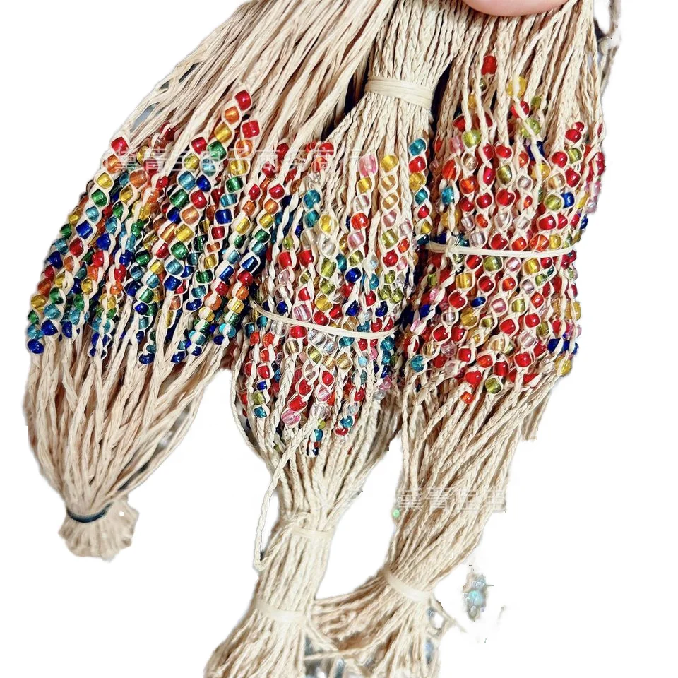 Rafi grass bracelet hand woven rope 12 beads Korean version DIY beaded crystal travel commemorative hand jewelry