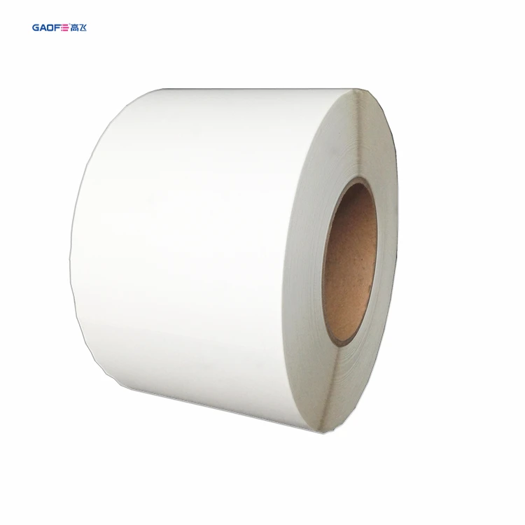polypropylene synthetic paper label self adhesive barcode sticker labels thermal transfer synthetic vinyl labels