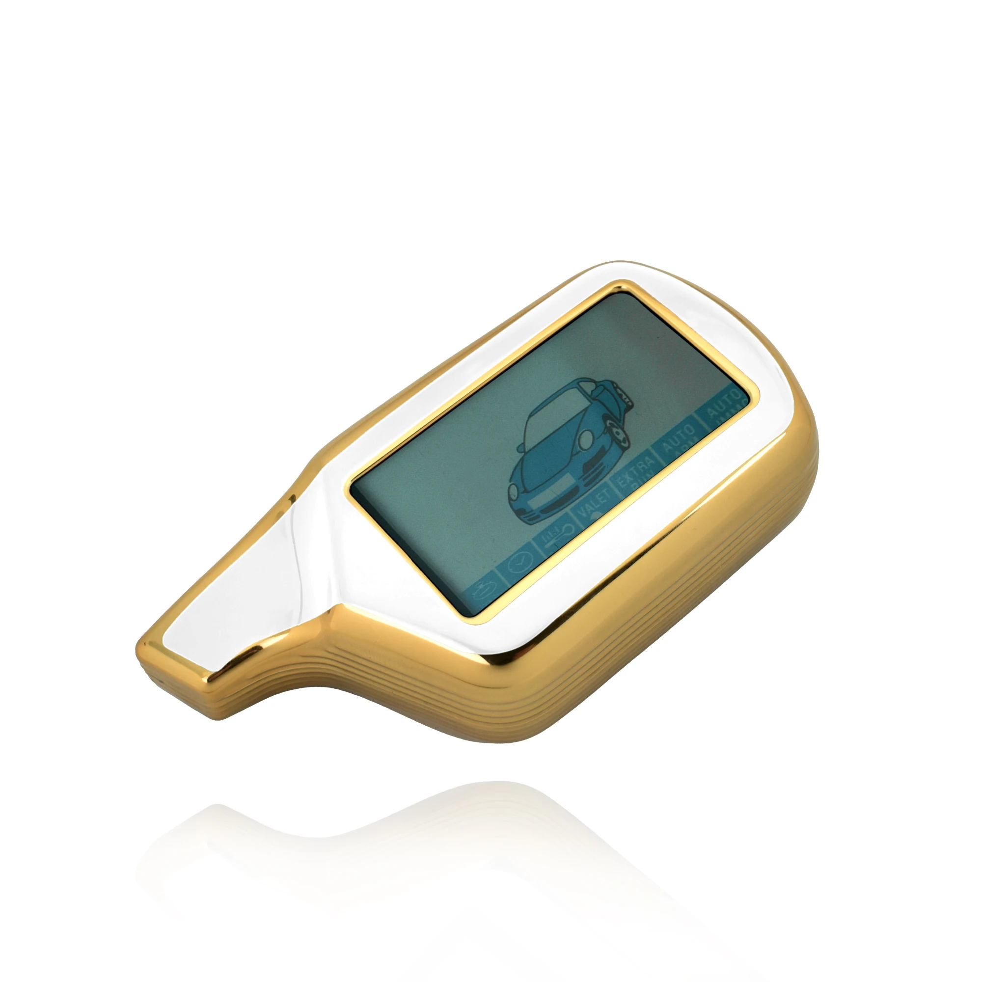 New TPU Car Key Case Protector Two Way Car Alarm LCD Remote for Russian Starline Keychain Fob Cover